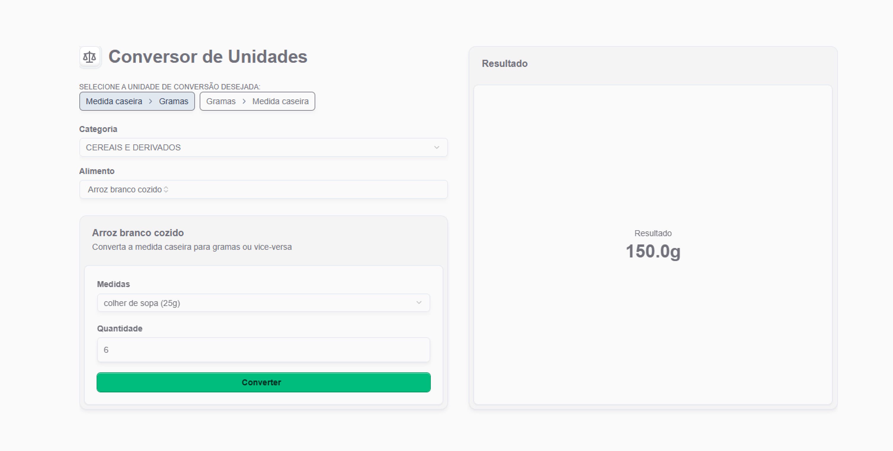 Conversor de medidas